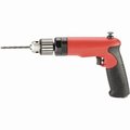 Sioux Tools Pistol Grip Drill, Reversible, ToolKit Bare Tool, 12 Chuck, 3JawKeyed Chuck, 1200 RPM, 1 hp, R SDR10P12R4